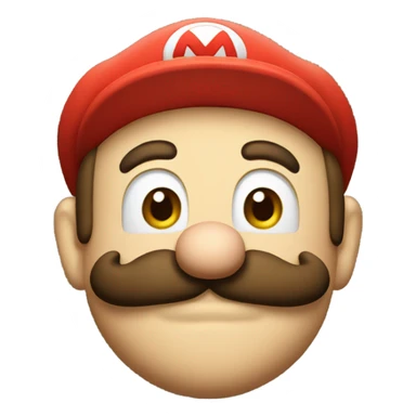 Mario with small mustache  sticker