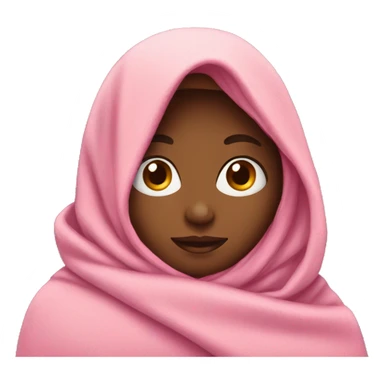 Girl in a pink blanket sticker