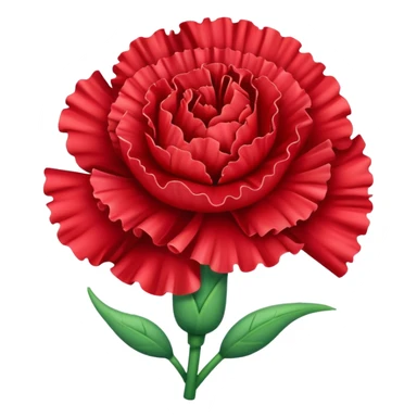 Red Carnation emoj sticker