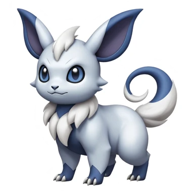 Mewostic-Absol-Minccino-Pokémon-Fakémon-hybrid-creature (full body) sticker