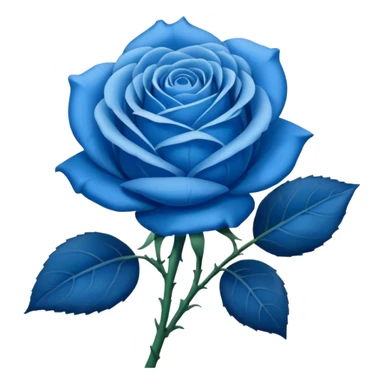 une rose bleu sticker