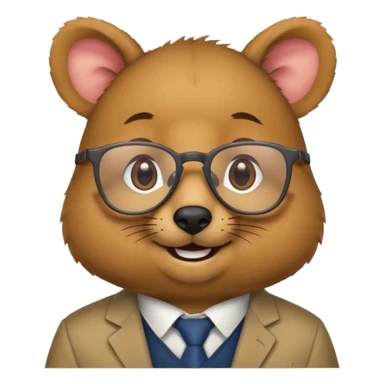 quokka professor sticker