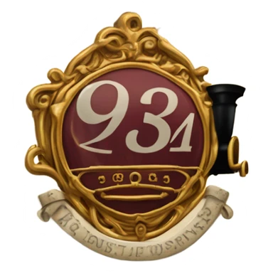 9 3/4 ticket from Harry Potter  sticker