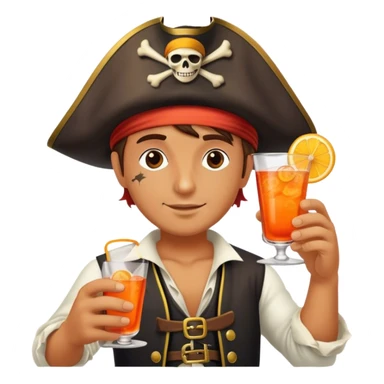 aperol spritz pirate sticker