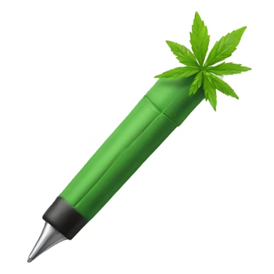 Weed pen sticker