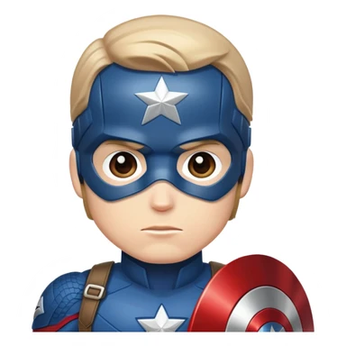 captain america superhero with shield sticker
