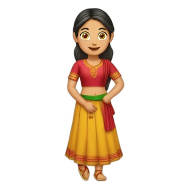 Himachali girl sticker