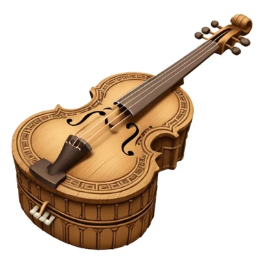 ancient musical instrument sticker