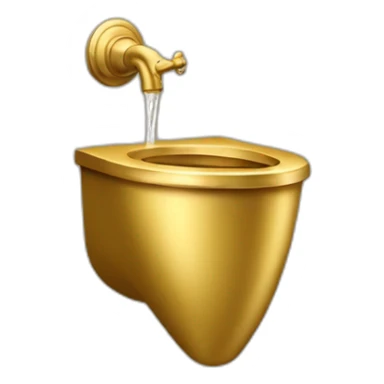 golden urinal sticker