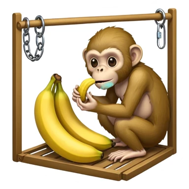 Make a monkey eating a banana in a trap to the trap of a trap and a gay zombie is waiting sticker