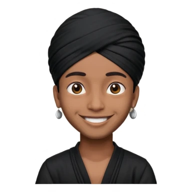 black turban indian boy sticker