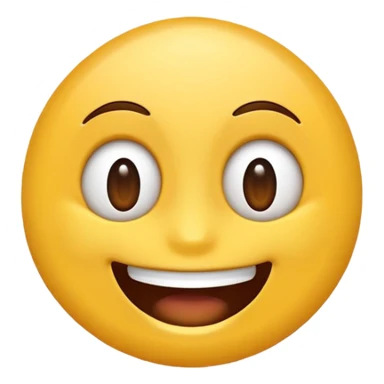 É um emoji sorrindo só que com o sorriso sábado e de canto com um olha bem picante é especificamente isso sticker