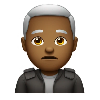 A pouty face emoji sticker