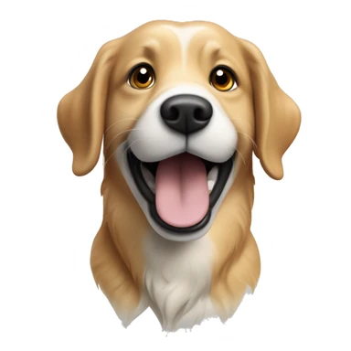 goalden retriever saying HEY in a speechbubble sticker