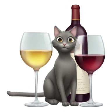 Cat is away and mice are playing with wine glasses sticker