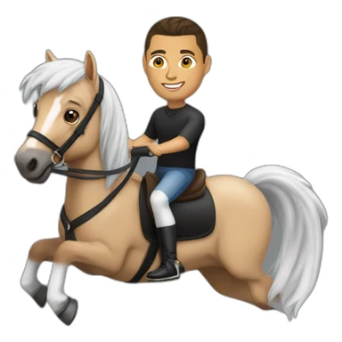 Ronaldo sur un cheval sticker