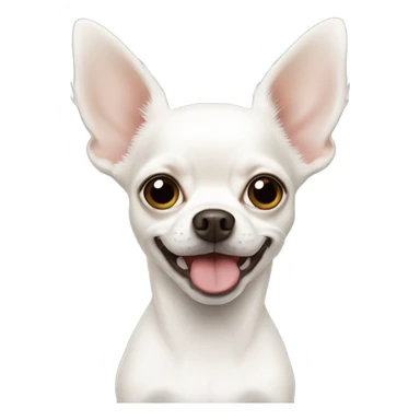 White chihuahua with floppy ears sticker