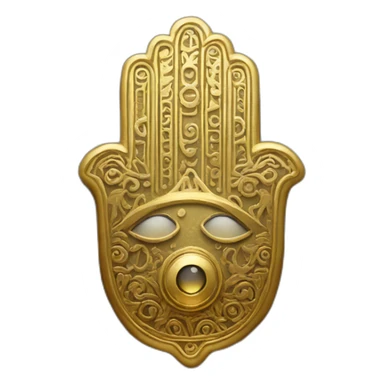 gold hamsa sticker