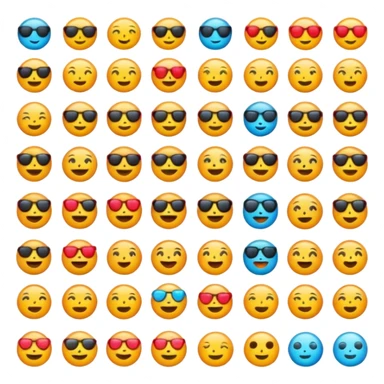 A multi emoji sticker