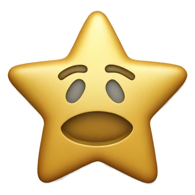 3D thick coin icon, star in center sticker