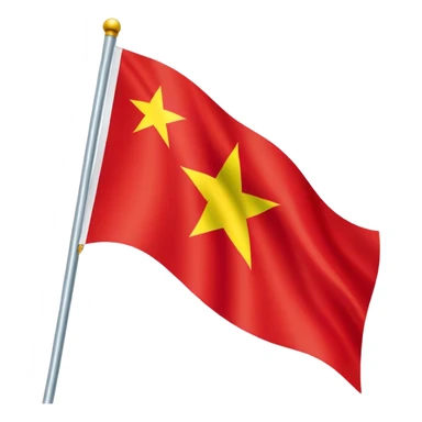 square flag of vietnam sticker