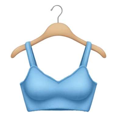super realistic isolated blue cashmere crop top sticker