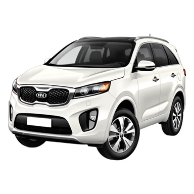 white Kia Sorento SUV car sticker