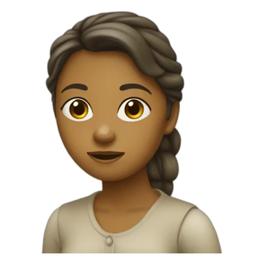 Fille qui ramasses des olives sticker