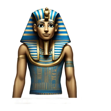 egypt sarcophagus gold blue white black , full body  sticker
