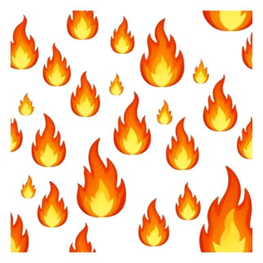 Spitting hot fire sticker