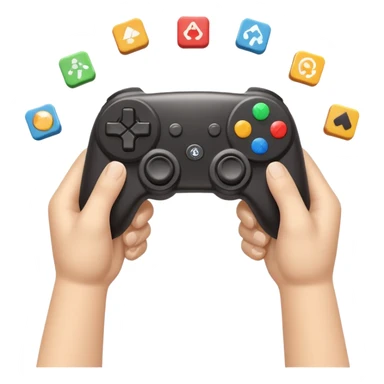kids gamertap hand  icons 3d  sticker