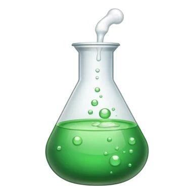 beaker with bubbling liquid emoji sticker