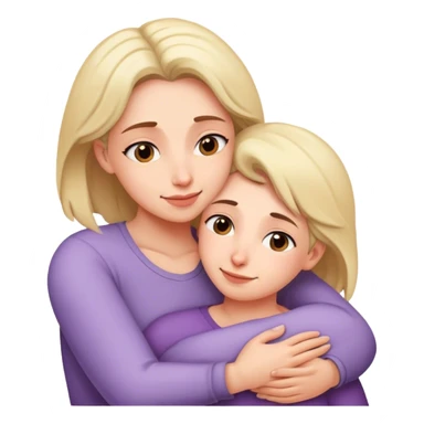 Hugging mom sticker
