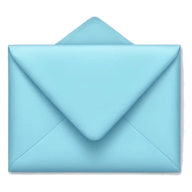 pastel blue envelope sticker