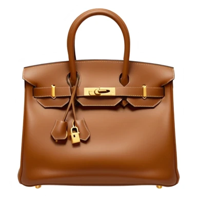 hermes birkin brown bag gold hardware sticker