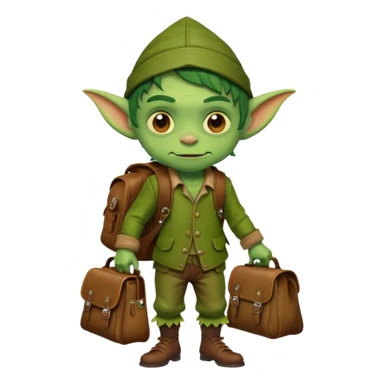 Goblin kid school  bag  sticker