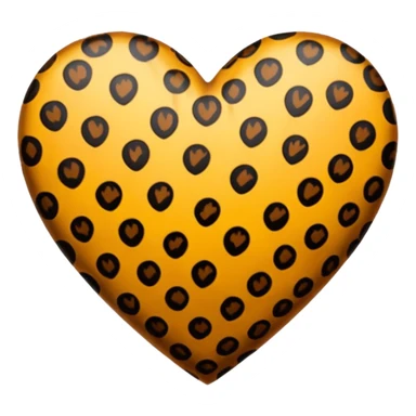 Heart lepord sticker