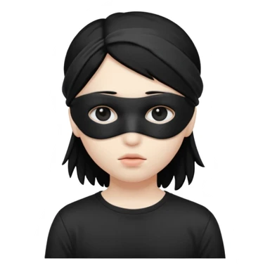 blindfolded emo sticker