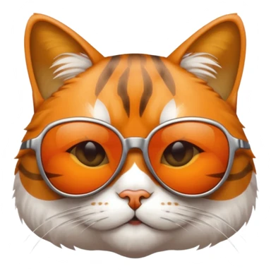 cool cat with sunglasses sticker