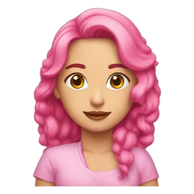 Pembe kurbağa sticker