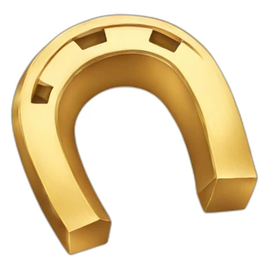 gold horseshoe  sticker