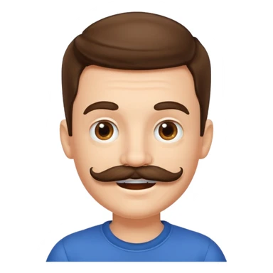 mustache Young boy,Big mustache.
negative: Dont use same face. sticker