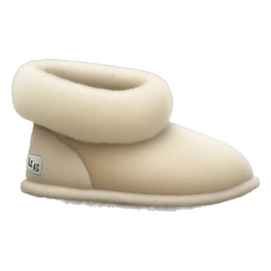 Ugg fuzzy slipper sticker