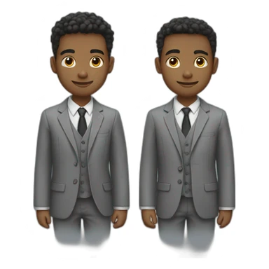 2 school boys sticker