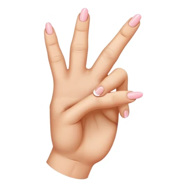 Hang with pointer finger and pinky curled in and middle and ring fingering extended  sticker