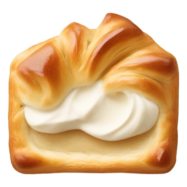 Rectangular danish with cream cheese dollop on top in the middle sticker