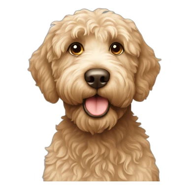 Labradoodle assis sticker