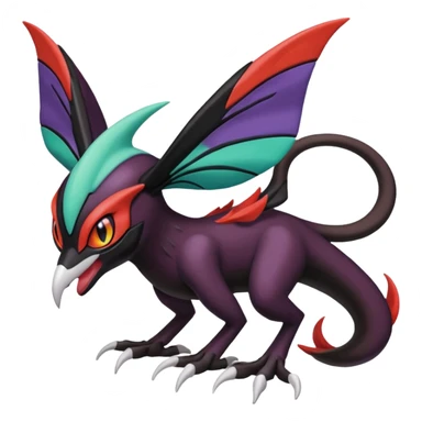 Meloetta-Darkrai-Noivern-Pokémon-Fakémon-creature sticker