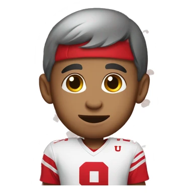 Kid boy Utah Utes fan sticker