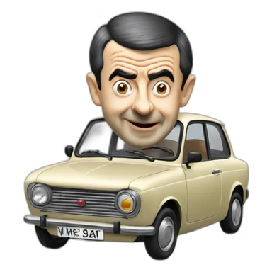 Mr bean car sticker